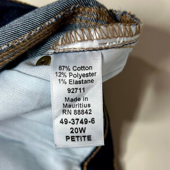 NWOT Woman Within Cropped Jeans Size 20WP - Picture 8 of 8